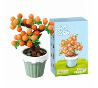 LOTOLO Mini Fiore Succulente Bonsai Building Block Set,Simulazione Pot Pianta Artificiale Particella Fiore Collezione Botanica Costruzione Mattoni Giocattolo,Decorazioni per la casa (Pyracantha)