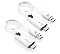 lotorasia Trasmettitore e ricevitore HDMI senza fili, Extender HDMI portatile 1080P portata 164 piedi/50M, spina e utilizzo, per laptop, TV box, PS4/5, telecamere per proiettori televisivi,