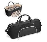 Lotour Custodia da viaggio per accessori per capelli Shark HD430 Flex Style/Dyson Supersonic, organizer da viaggio portatile per accessori per capelli (nero)