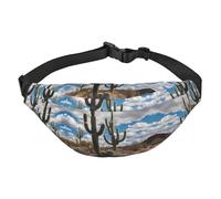 lots of cactus - Marsupio a tracolla grande, alla moda, da viaggio, casual, per ragazzi, adatto per sport, corsa, ciclismo, viaggi, pesca