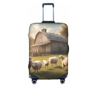 Lots of Cute Sheep Trolley Valigia Copertura Protettiva Copertura Antigraffio Coperture Bagagli Protezione Dei Bagagli, 45-81 cm, Adatto per Viaggi, Viaggi di Lavoro, bianco, x-large