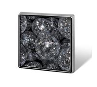 Lots of Shining Mirror Ball Unisex Spille e spille quadrate leggere bavero distintivo gioielli per abbigliamento scialle cappello