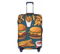 Lots of Tasty Food Trolley Valigia Copertura Protettiva Antigraffio Coperture Bagagli Protezione Dei Bagagli, 45-81 cm, Adatto per Viaggi, Viaggi di Lavoro, bianco, S