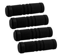 Lotsdonxia 4 manopole per manubrio della bicicletta, universali, antiscivolo, in spugna, ammortizzanti e confortevoli, per bici da strada e mountain bike, colore nero