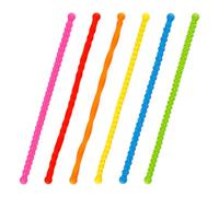 Lotsdonxia 6 giocattoli sensoriali testurizzati elastici, in silicone colorato, per autismo, ADHD, antistress, per scuola, ufficio, viaggi, gestione dell'ansia