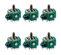 Lotsdonxia 6Pcs Analog Joystick Modules, Fix Stick Drift, Sensor Repair Tool, Thumb stick Replacement, Use for PS4 DualShock 4 & Xbox One Controller (Green)