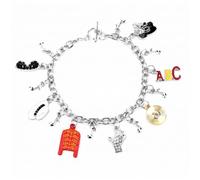 Lotsdonxia Braccialetto commemorativo, ciondolo in lega di Michael Jackson | Ciondoli in lega con lettere ABC, gioielli musicali unisex per concerti, uso quotidiano e regali di compleanno