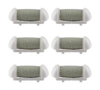 Lotsdonxia Set di 6 testine di ricambio per pedicure, rulli di ricambio a grana regolare per lime elettriche, ricariche per rimozione calli per la cura professionale dei piedi