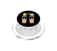 Lotta al limone alla pesca al tè freddo con bastoncini PopSockets PopGrip per MagSafe