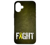 Lotta contro il sarcoma - Nastro giallo per la consapevolezza del cancro alle ossa Custodia per iPhone 16 Plus