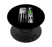 lotta, lyme, bandiera americana, disegno PopSockets PopGrip Adesivo