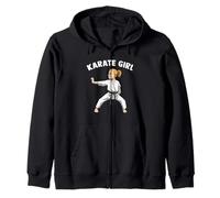 Lotta MMA Karate Ragazza Combattente Felpa con Cappuccio
