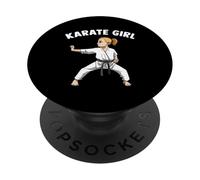 Lotta Mma Karate Ragazza Combattente PopSockets PopGrip Adesivo