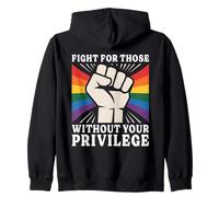 Lotta Per Chi Non Ha Il Tuo Privilegio Diritti Lgbtq Felpa con Cappuccio