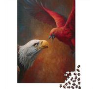 Lotta tra Aquila e Bird Rosso|| Puzzle Divertenti Per Tutta La Famiglia 38x26cm/1000pcs Adulti