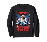 Lottatore di Spirito di Tokyo Wrestling Giapponese di Sumo Maglia a Manica
