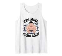Lottatore di Sumo in Cartone Animato Zen Mind, Sumo Body Canotta