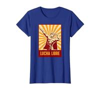 Lottatore mascherato - Lucha Libre (Wrestling Messicano) Maglietta, Donna, Blu Reale, S