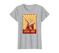 Lottatore mascherato - Lucha Libre (Wrestling Messicano) Maglietta, Donna, Grigio Melange, M