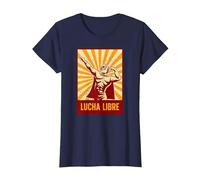 Lottatore mascherato - Lucha Libre (Wrestling Messicano) Maglietta, Donna, Navy, S