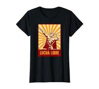 Lottatore mascherato - Lucha Libre (Wrestling Messicano) Maglietta, Donna, Nero, XL