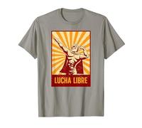 Lottatore mascherato - Lucha Libre (Wrestling Messicano) Maglietta, Uomo, Ardesia, XXL