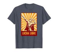 Lottatore mascherato - Lucha Libre (Wrestling Messicano) Maglietta, Uomo, Pervinca, M