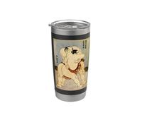Lottatori di sumo di Katsushika Hokusai Bicchiere termico in acciaio inox doppia parete