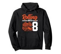 L'ottavo compleanno di Go Kart Racing Rolling Into 8 Funny Boys Kids Felpa con Cappuccio