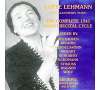 Lotte Lehmann The Complete 1941 Radio Recital (CD) Album