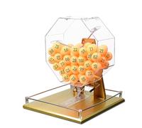 Lottery Machine a manovella - Selettore manuale del numero a sfera con maniglia girevole, set di bingo deluxe per grandi gruppi e luoghi di intrattenimento