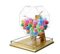 Lottery Machine a manovella - Selettore manuale del numero a sfera con maniglia girevole, set di bingo deluxe per grandi gruppi e luoghi di intrattenimento