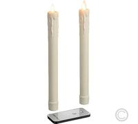 Lotti 44562 - Set di 2 candele LED, colore: Avorio