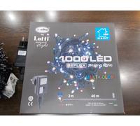 LOTTI 46269 CATENA 1000 LED MULTICOLOR FILO VERDE 2+40MT CON GIOCHI DI LUCE