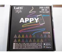 LOTTI 68575 APPY CATENA 200 LED RGB FILO VERDE 4+20MT COMANDO DA APP SMARTPHONE