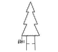 Lotti Albero di Natale 14 giochi di luce (L75 P6 H185 cm) WONDER 100 luci - LED