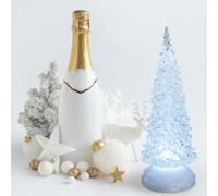 Lotti Albero di Natale in Acrilico GLITTER LED ICE Alberello Luminoso a Batteria [EEK: A]