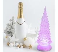 Lotti Albero di Natale in Acrilico GLITTER LED ICE Alberello Luminoso a Batteria [EEK: A]