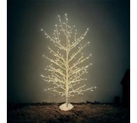 Lotti Albero di Natale Ramo Tiglio Bianco H90 cm con 240 Luci LED Top Quality [EEK: Conforme]