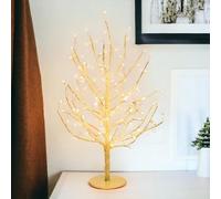 Lotti Albero di Natale Ramo Tiglio H 45 Cm D 30 Cm 108 MicroLed 4 Mt Cavo