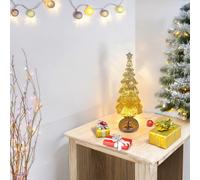 Lotti Albero Natale Glitter LED 32 cm decorazione luminosa acqua movimento luci onforme]