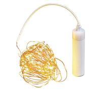 Lotti Catena 100 MicroLED BIANCO CALDO 10m a batteria
