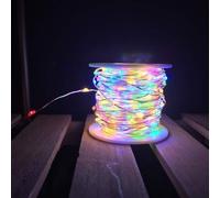 Lotti Catena lineare M-C 200 MicroLED MULTICOLOR Ø1,5mm Cavo Metallo Argento Metal Silver M200-C S