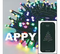 Lotti Catena Luci di Natale Natalizie APPY 200 LED RGB Comandi APP Smartphone [EEK: A]