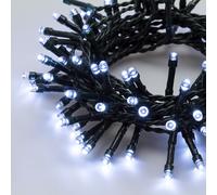 Filo Verde 180 luci - LED Bianco freddo (7,2 + 0,5 mt) 8 Giochi di luce XMAS KI