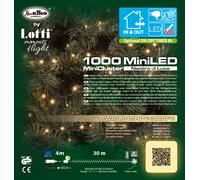 Lotti Catena Luminosa Luci di Natale 30 mt con 1000 MiniLED 8 Giochi di Luce [EEK: A]
