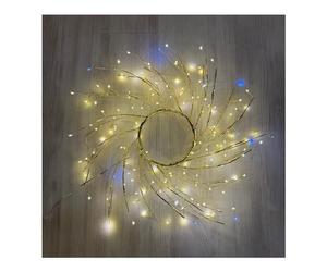 Lotti Corona 1 gioco di luce (45cm) (1pz) TIGLIO 160 luci - MICROLED Bianco