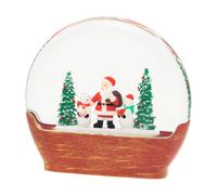 Lotti Decorazione Luminosa Palla di Vetro con Ambiente Natalizio Babbo Natale [EEK: Conforme]