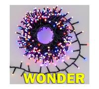 Lotti Filo Verde 500 luci - LED RGB (10 + 5 mt) Giuntabile 14 Giochi di luce