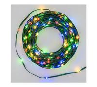Filo Verde 200 luci - DROPS LED Multicolore (15 + 4 mt) 8 Giochi di luce XMAS K